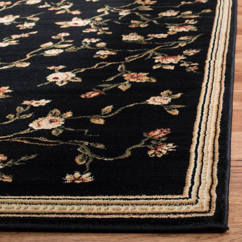 Lyndhurst LNH220 Power Loomed Runner Rug - Black - 2'3"x8' - Safavieh.