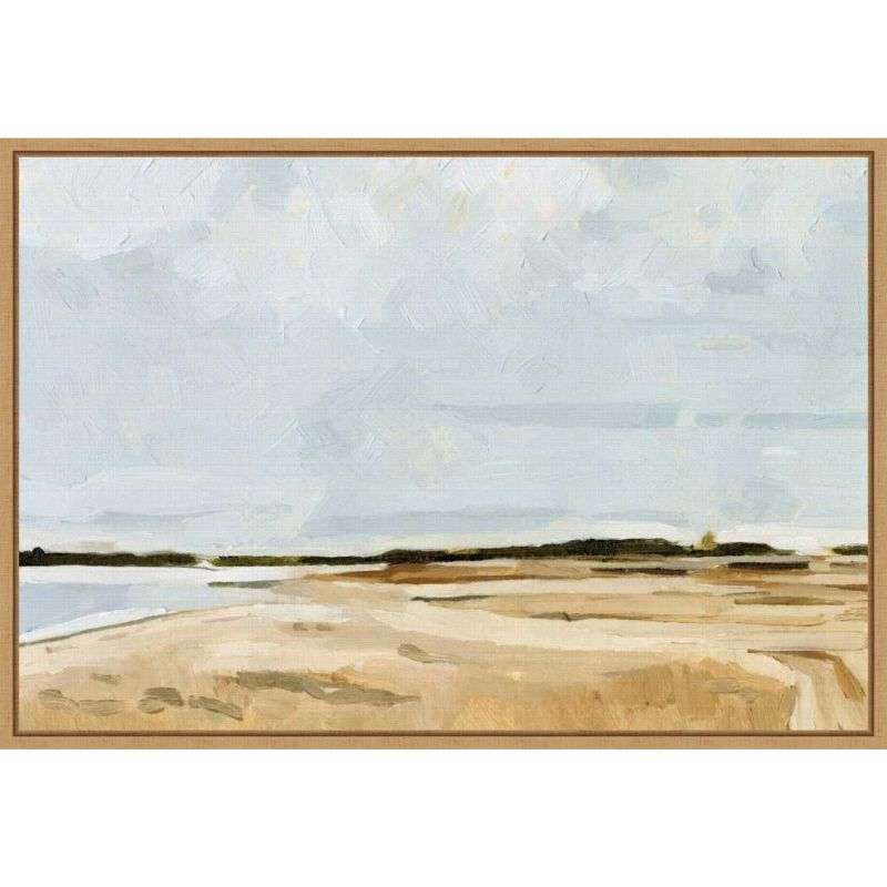 Amanti Art Quiet Coast I by Emma Caroline Canvas Wall Art Print Framed 23 x 16-in.