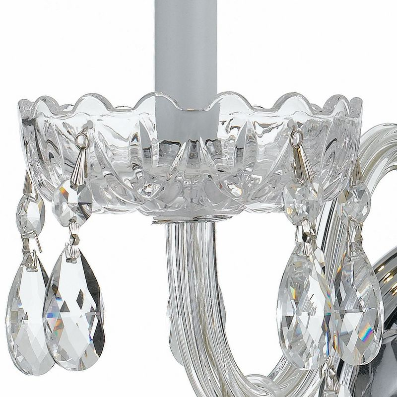 Crystorama Lighting Traditional Crystal 2 - Light Sconce in  Polished Chrome
