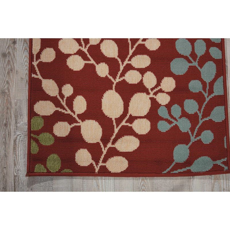 Nourison Caribbean Rust Indoor/Outdoor Area Rug CRB01 2'3" x 7'6"