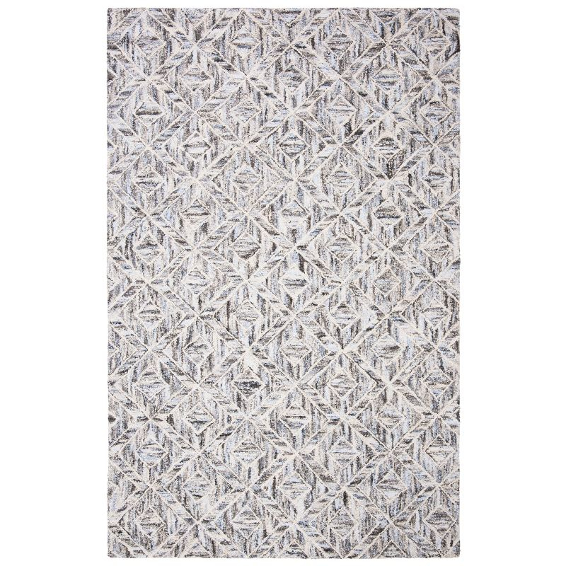 Abstract ABT631 Hand Tufted Area Rug - Grey/Beige - 6'x9' - Safavieh.