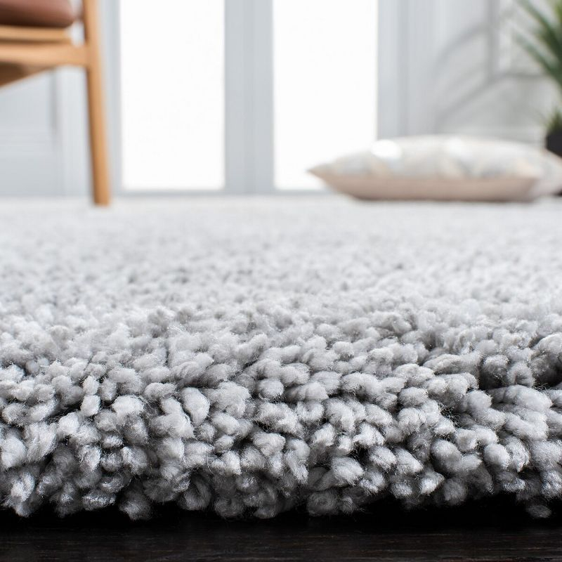 Ultimate Shag SGU211 Hand Tufted Indoor Accent Rug - Silver/Silver - 3'x5' - Safavieh.