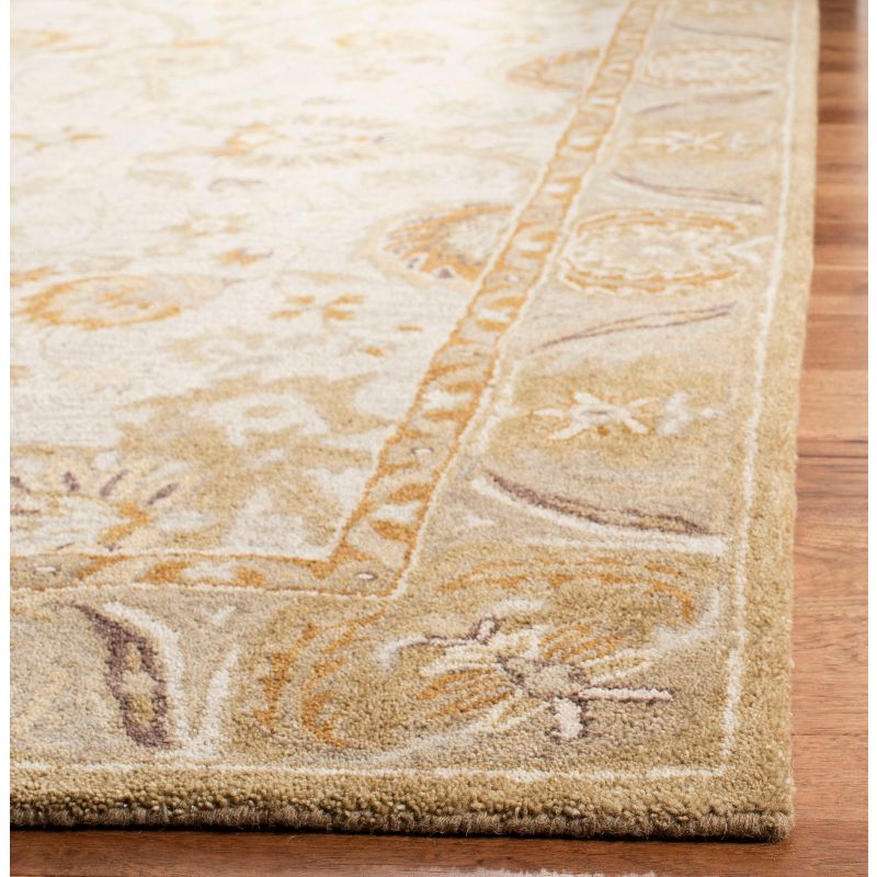 Anatolia AN558 Hand Tufted Indoor Runner Rug - Silver/Light Brown - 2'3"x12' - Safavieh