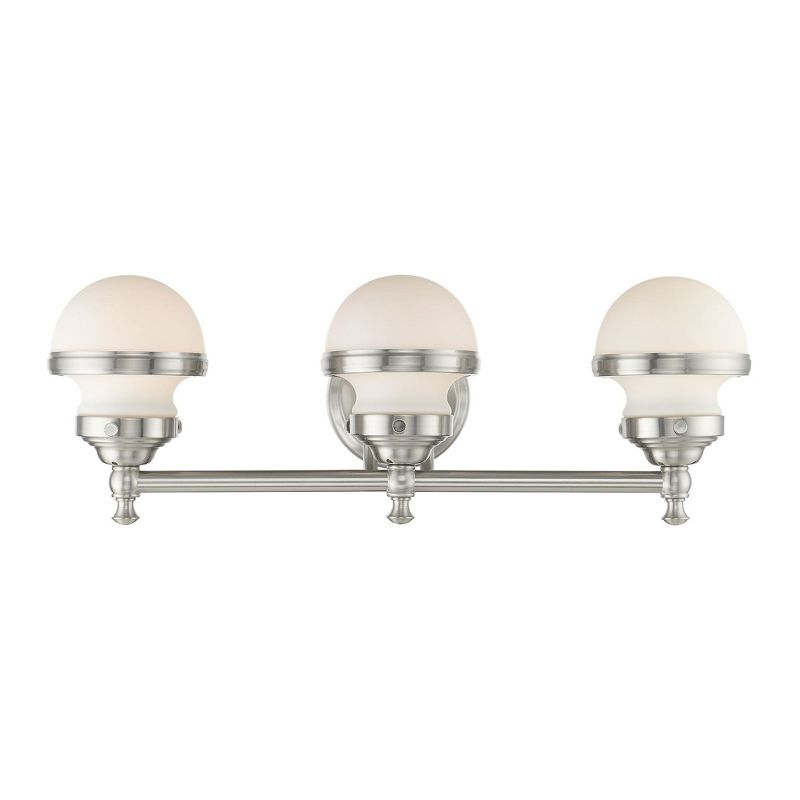 Livex Lighting Oldwick 3 - Light Vanity in  Brushed Nickel