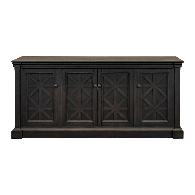 Kingston Traditional 70" TV Console: English Manor Style, No Assembly - Martin Furniture