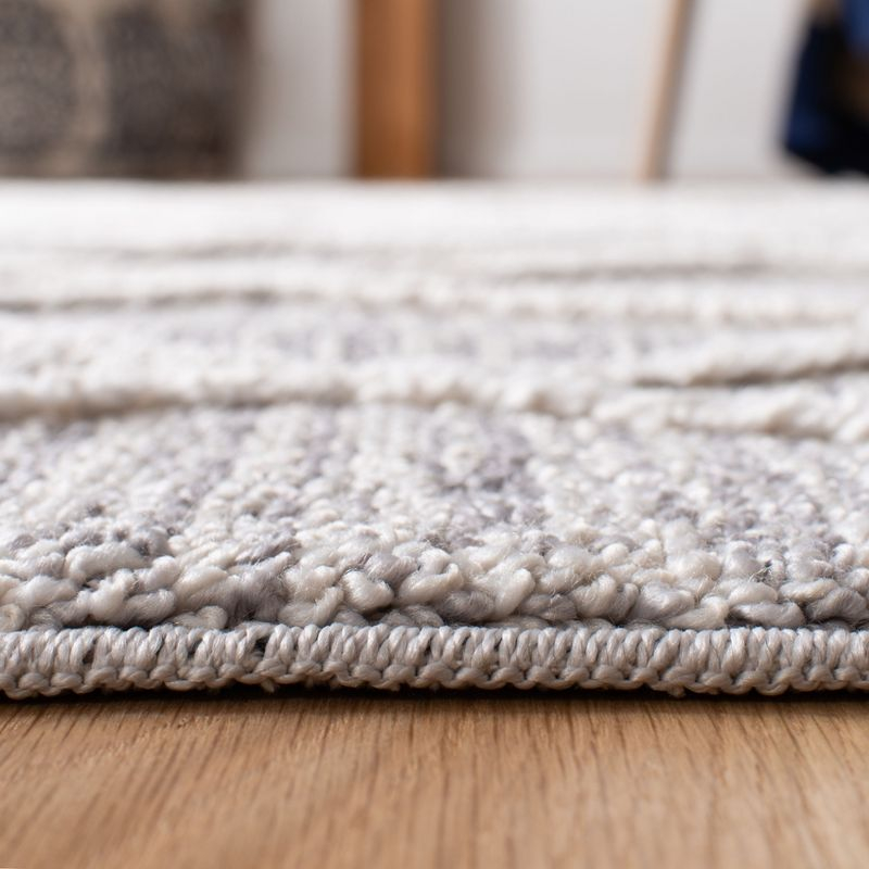 Marrakesh MRK514 Power Loomed Area Rug - Ivory/Gray - 5'x5' - Safavieh.