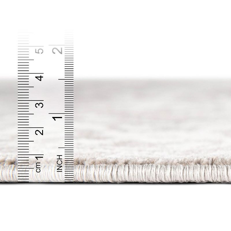 Unique Loom New Classical Collection Area Rug - Olympia (8'  x 10' Rectangle Light Gray/Ivory)