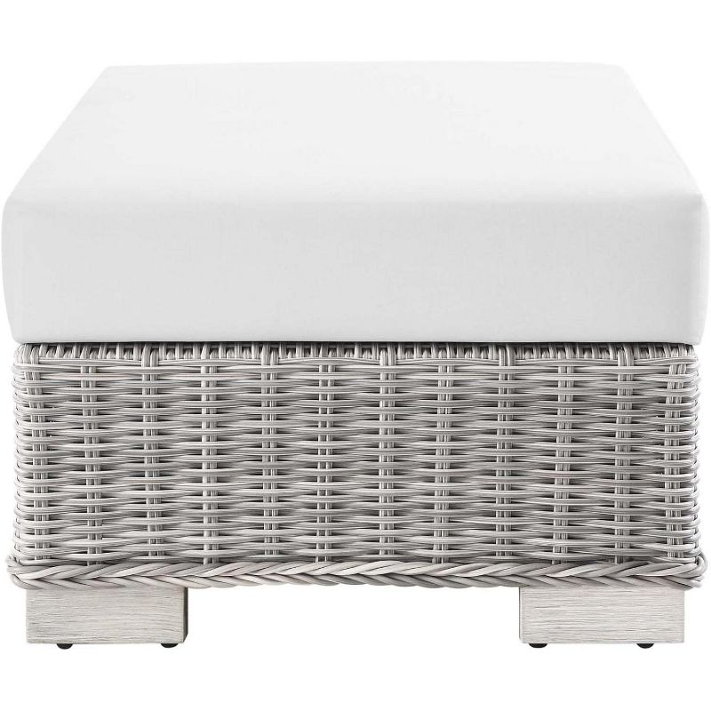 Modway Conway Outdoor Patio Wicker Rattan Ottoman