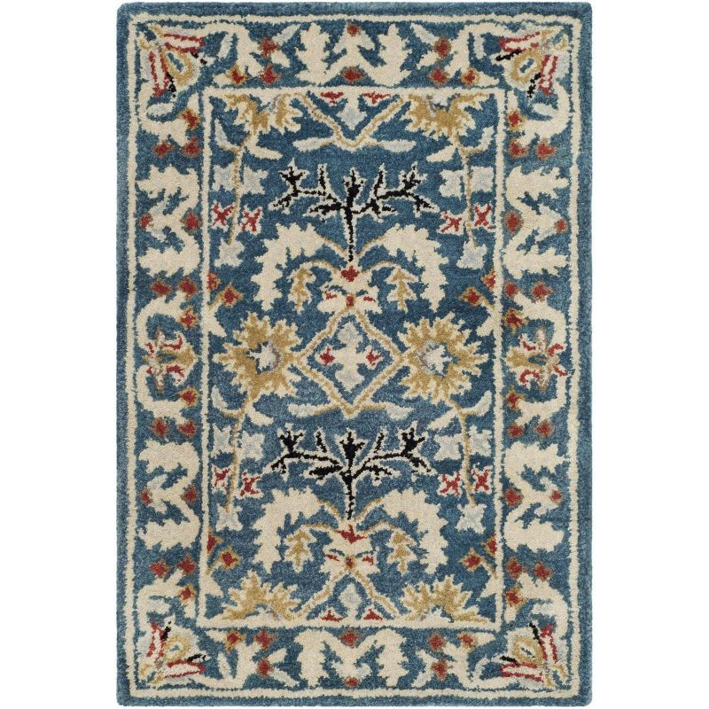 Antiquity AT64 Hand Tufted Accent Rug - Dark Blue/Multi - 2'x3' - Safavieh.