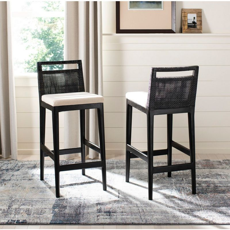 Darin Barstool - SEA4015 - Black/White - Safavieh