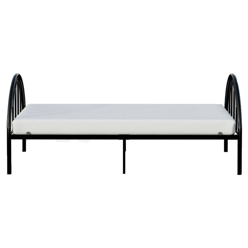Twin Brooklyn Metal Kids' Bed Black - BK Furniture: Kids Twin Bed Frame, Reinforced Center Support, ASTM Certified