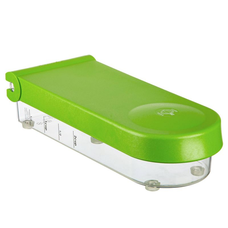 Prepworks Onion Chopper Green: Manual Vegetable Dicer, Dishwasher-Safe, ABS & Stainless Steel