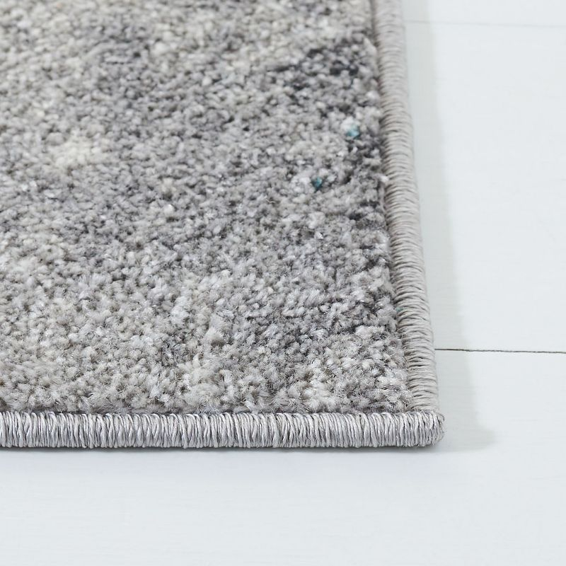 Adirondack ADR134 Machine Made Indoor Area Rug - Turquoise/Grey - 6'x6' - Safavieh