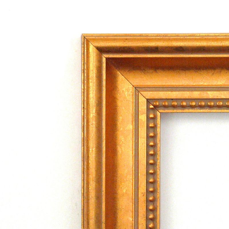 Amanti Art Townhouse Gold Wood Picture Frame Opening Size 24x36 in.