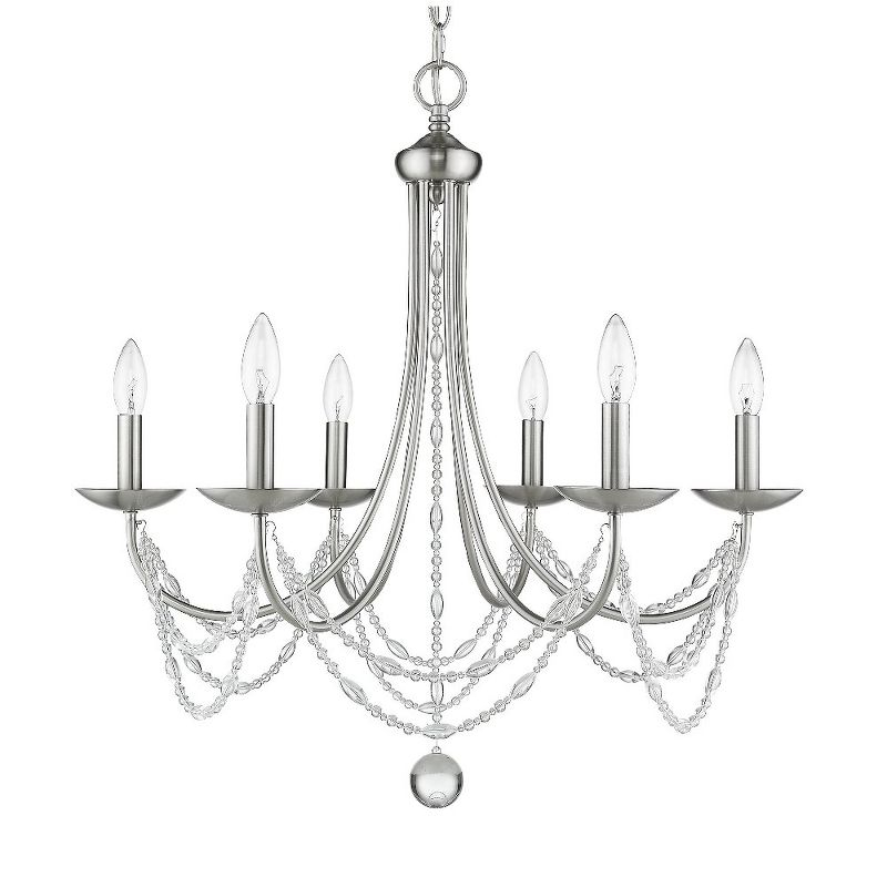 Golden Lighting Mirabella 6-Light Chandelier in Matte Black