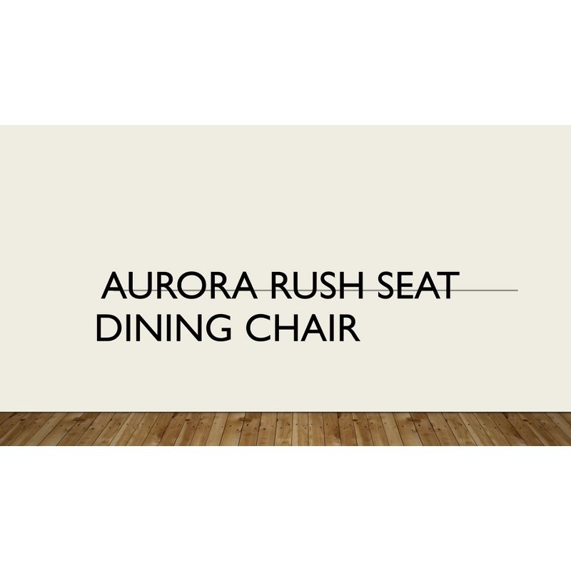 Carolina Living Aurora Rush Seat Dining Chair English Pine and Table: Woven, Ladder-Back, Wood Frame