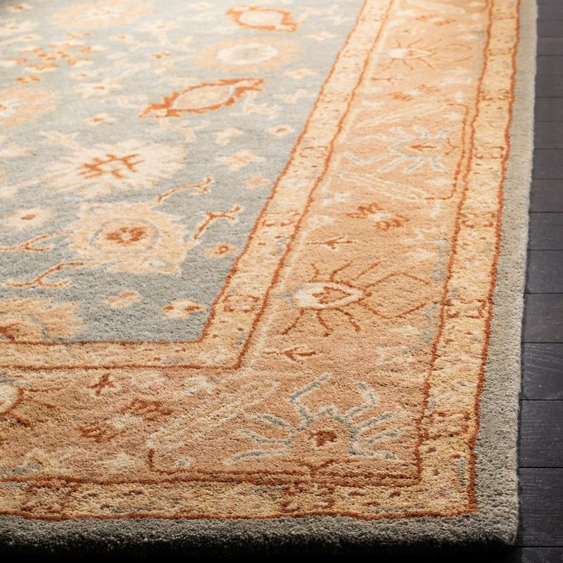 Antiquity AT61 Hand Tufted Indoor Accent Rug - Blue/Beige - 3'x5' - Safavieh