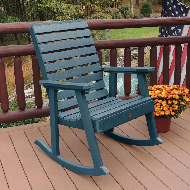 Weatherly Rocking Patio Chair Nantucket Blue - highwood