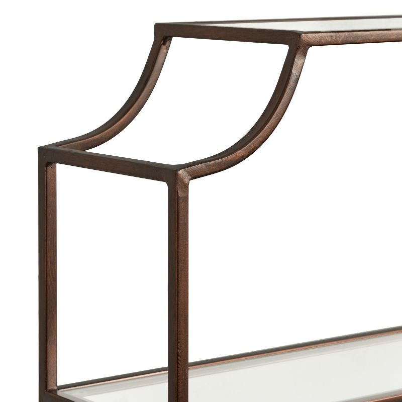 Kate & Laurel All Things Decor 21"x30" 3-Tier Ciel Wall Decorative Floating Shelves Bronze