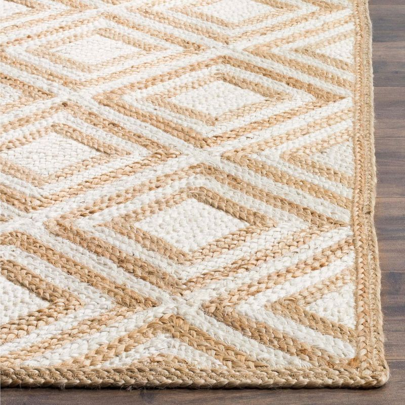 Cape Cod CAP304 Hand Woven Area Rug - Natural/Ivory - 5'x8' - Safavieh.