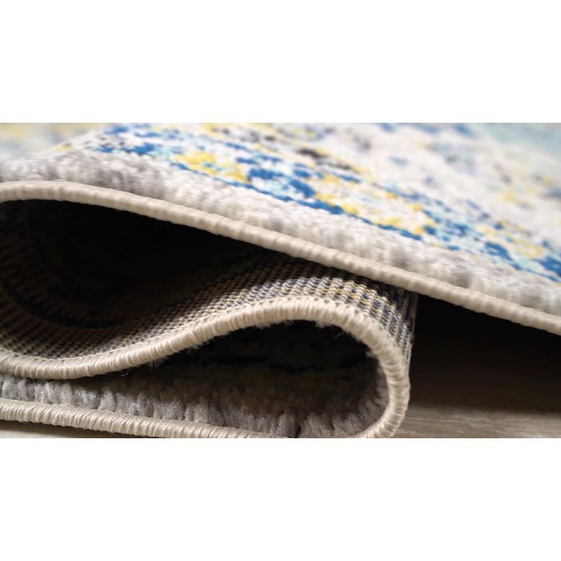 2' x 8' Modern Persian Boho Vintage Trellis Runner Rug, Black/Ivory - JONATHAN Y