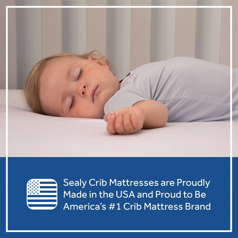 Sealy Mini Antibacterial Crib Mattress - 38"x24"