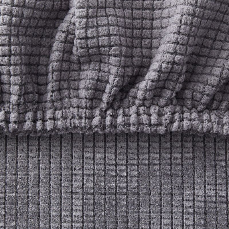 Juvale 2 Pack Stretch Outdoor Cushion Covers for Patio Furniture and Sofas, Reversible (Medium, Grey)