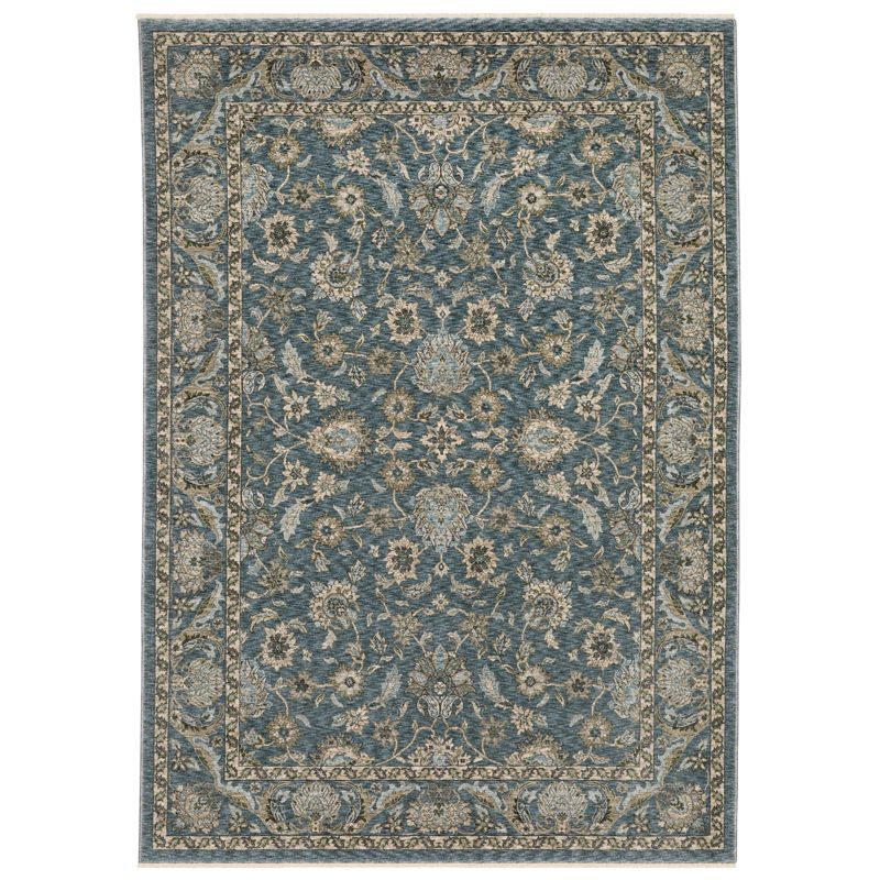 Oriental Weavers Aberdeen 070H1 Blue/ Beige Indoor Area Rug - 5'3" x 7'6"