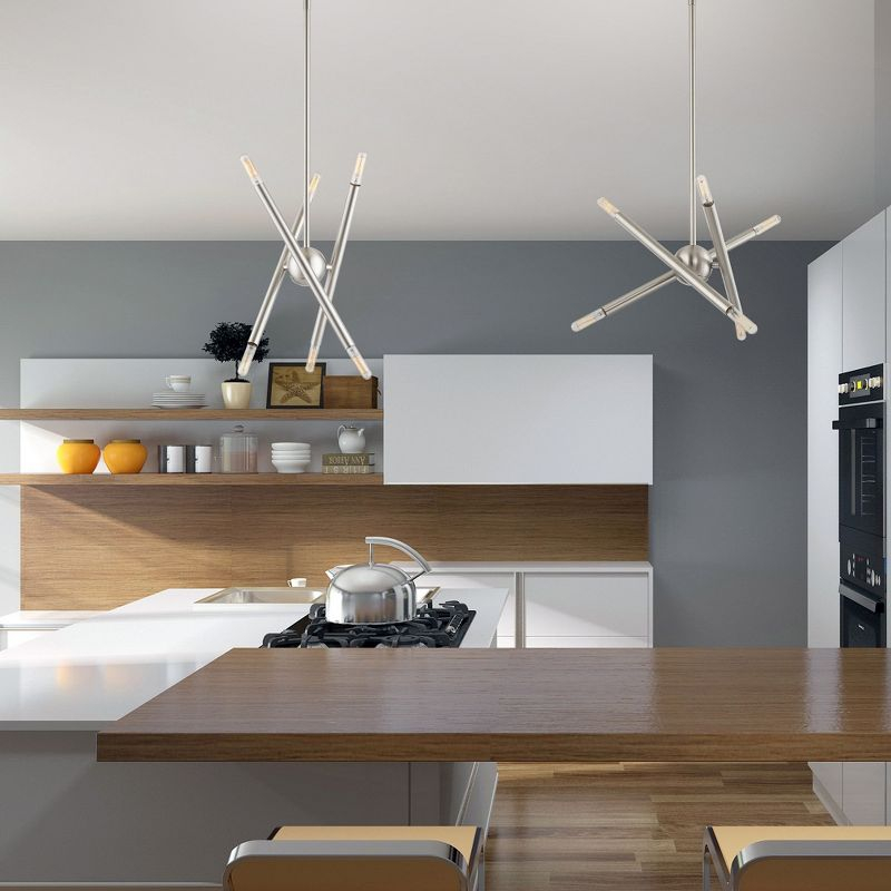 Livex Lighting Soho 6 - Light Chandelier in  Brushed Nickel