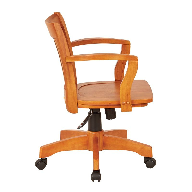 Deluxe Wood Banker's Chair Fruitwood - OSP Home Furnishings