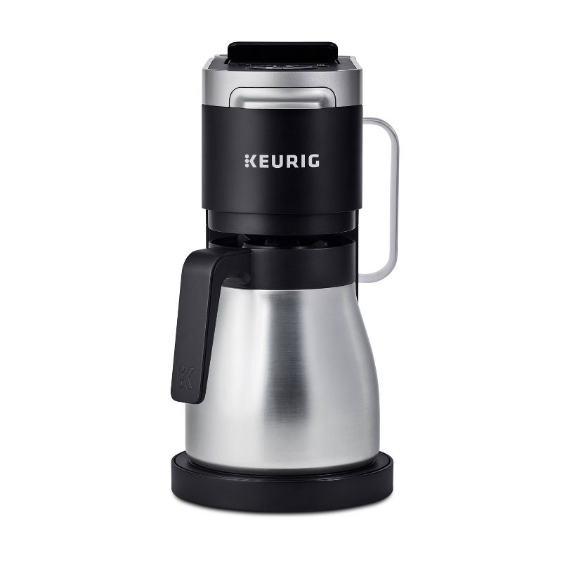 Keurig K-Duo Stainless Carafe: Silver Thermal Coffee Maker Accessory, Replacement Pot, Stainless Steel, 1-Year Warranty