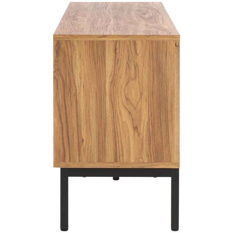 Lylia 4 Door Media Stand - MED9623 - Oak/Black - Safavieh