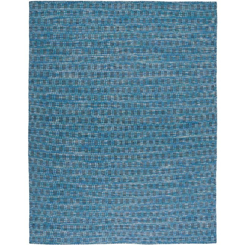 Kilim KLM377 Hand Woven Area Rug - Blue/Black - 6'x9' - Safavieh.