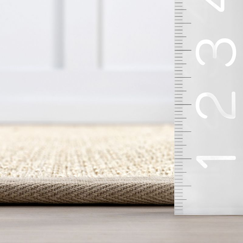 Nuloom Proper Sisal and Wool Area Rug, 9' x 12', Tan