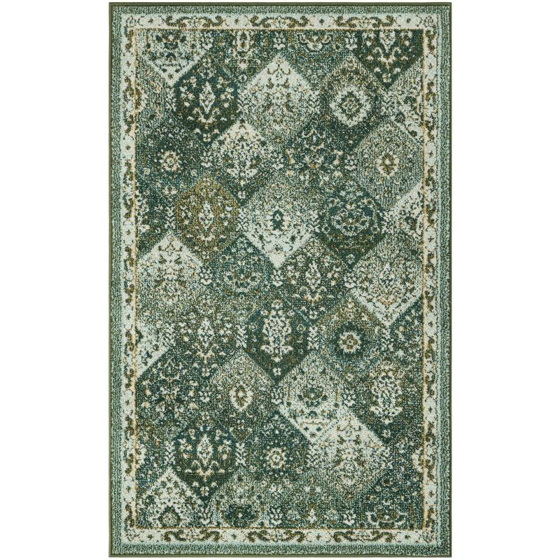 Unique Loom Penrose Collection Area Rug - Blake (3' 1" x 5' 3" Rectangle Green/Beige)