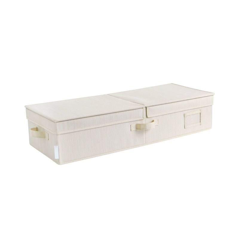 we think storage. 30" x 12" x 6.5" Foldable Under Bed Organizer with Double Folding Lid