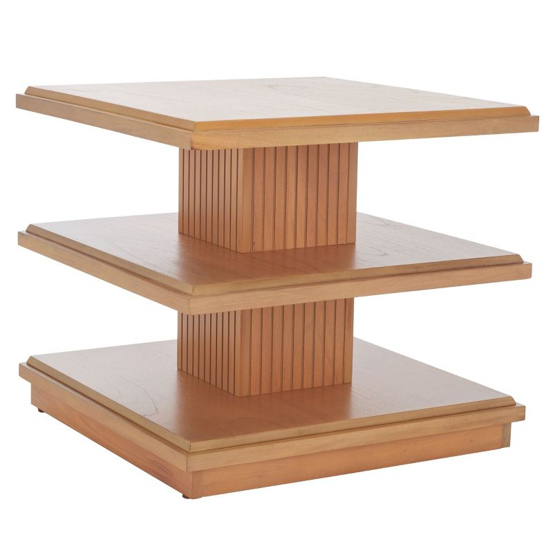 Suette 2 Shelf Accent Table - Natural - Safavieh