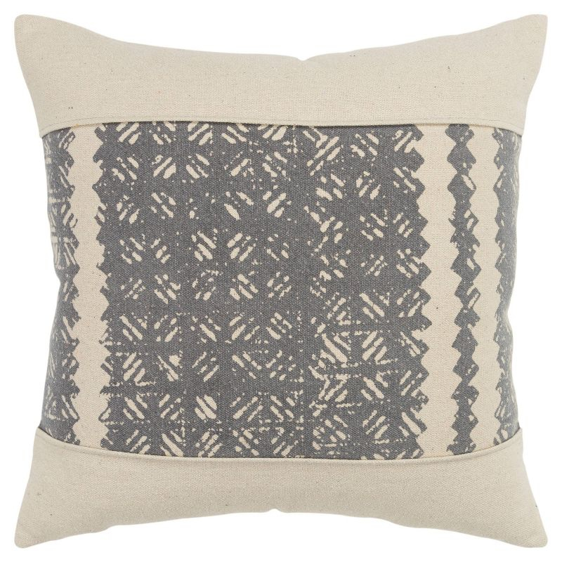 Donny Osmond Home 20"x20" Color Block Polyester Filled Pillow Gray