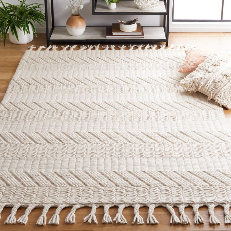 Natura NAT126 Hand Tufted Area Rug - Ivory - 6'x9' - Safavieh.