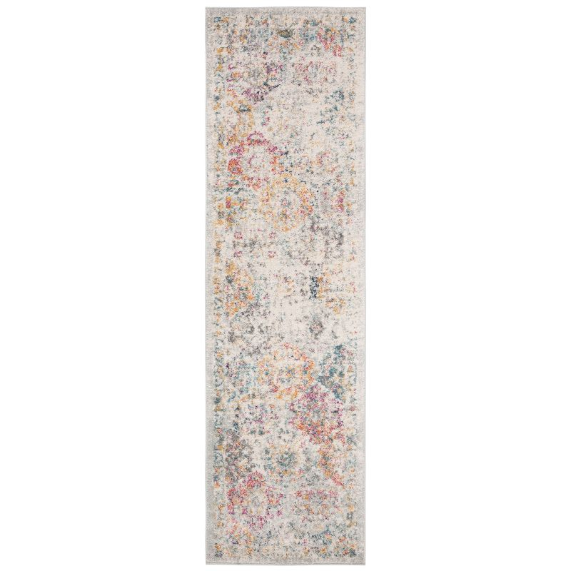 Madison MAD611 Power Loomed Indoor Runner Rug - Grey/Gold - 2'3"x10' - Safavieh
