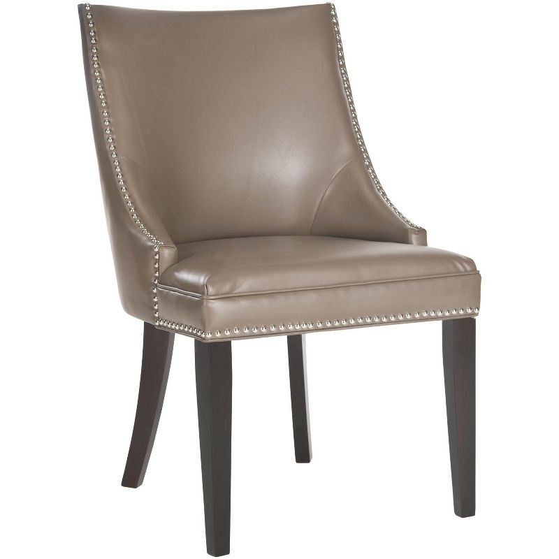 Afton 20H Side Chair Silver Nail Heads  (Set Of 2) - Clay - Safavieh