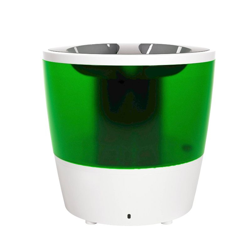 AIRCARE ESSENTIALS Ozark Steam Humidifier White/Green: Warm Mist Vaporizer, 2 Settings, 500-800 sq. ft., No Filter Needed