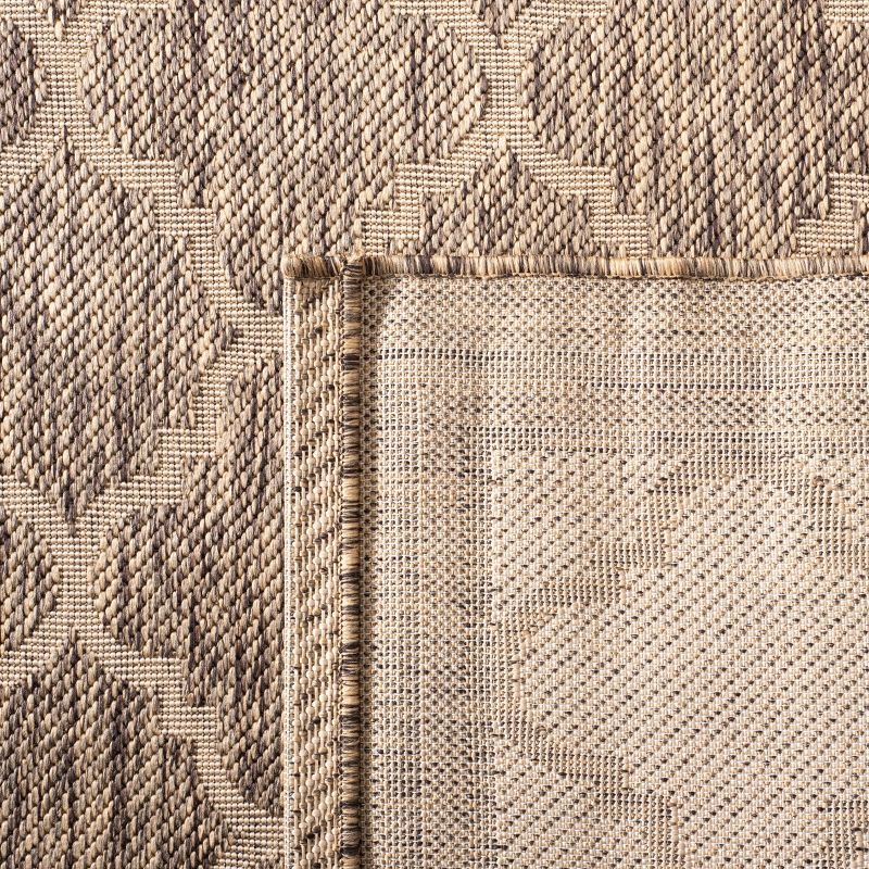 Courtyard CY6918 Power Loomed Indoor/Outdoor Accent Rug - Brown/Bone - 2'x3'7" - Safavieh.