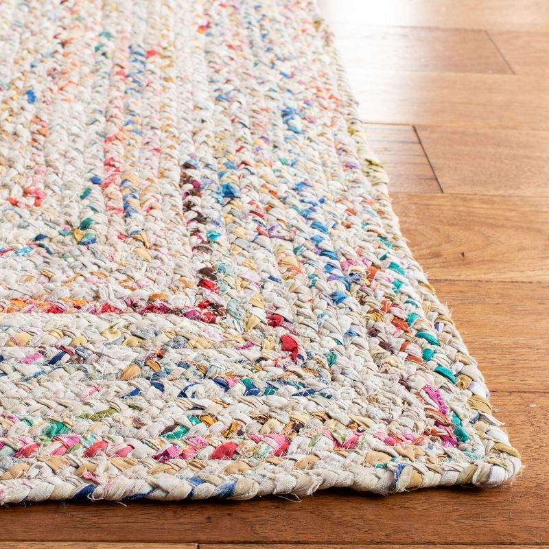 Braided BRD210 Hand Woven Area Rug - Ivory/Multi - 5'x8' - Safavieh.