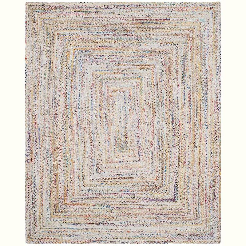 Braided BRD210 Hand Woven Area Rug - Ivory/Multi - 8'x10' - Safavieh.
