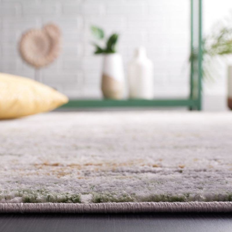 Palma PAM358 Power Loomed Indoor Area Rug - 6'7"x6'7" - Grey/Green - Safavieh