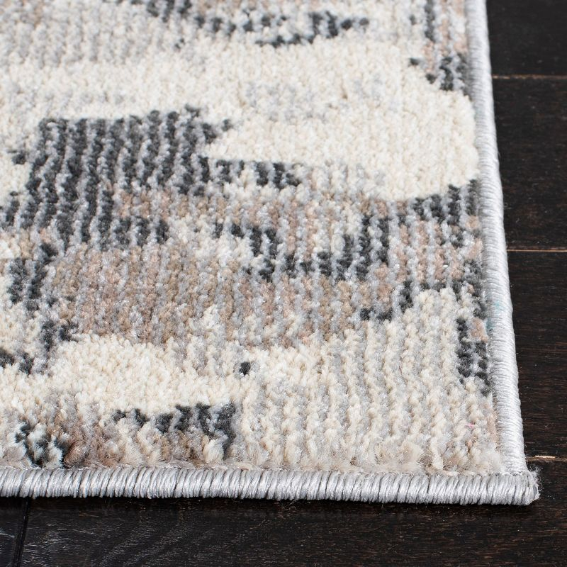 Madison MAD425 Power Loomed Indoor Runner Rug - Grey/Beige - 2'2"x14' - Safavieh