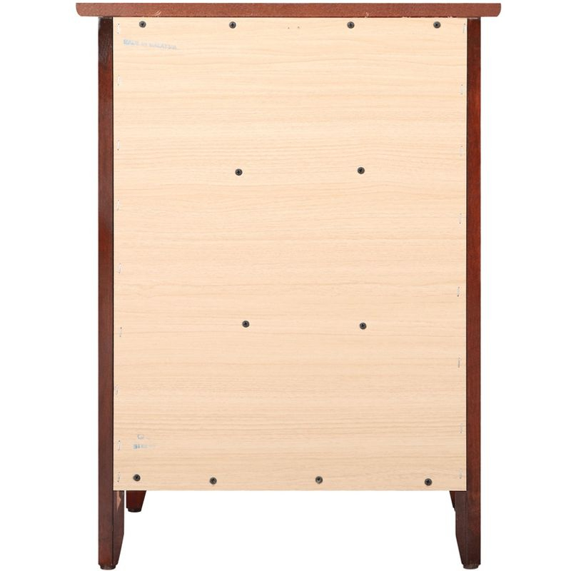 Passion Furniture Daniel 3-Drawer Cherry Nightstand (25 in. H x 19 in. W x 15 in. D)