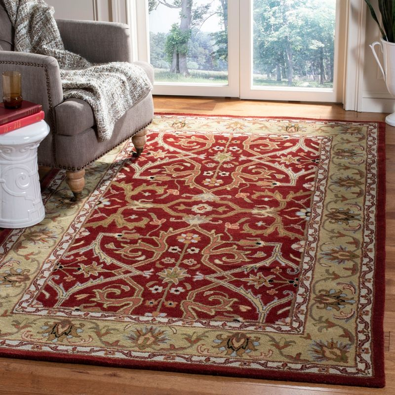 Heritage HG644 Handmade Accent Rug - 3'x5' - Red/Gold - Safavieh