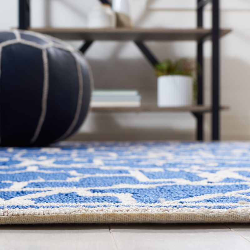 Four Seasons FRS397 Hand Hooked Accent Rug - Navy/Ivory - 2'3"x3'9" - Safavieh.